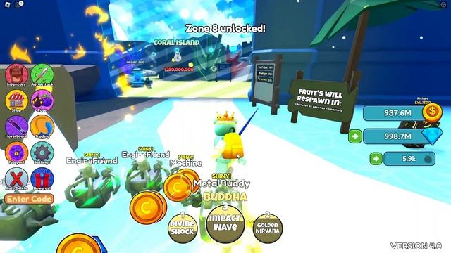 Is BUDDHA FRUIT The BEST Fruit In Anime Fruit Simulator... ROBLOX смотреть онлайн