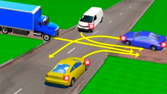 В какой последовательности проедут этот перекресток водители? смотреть онлайн