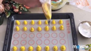 Цыплята из меренги (безе) для пасхальных куличей.