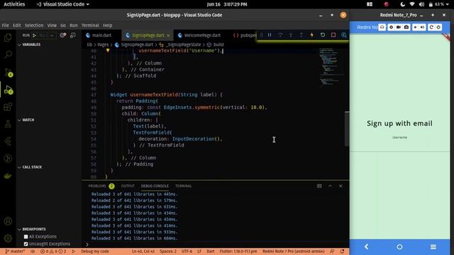 Flutter Blog App - Create a Sign Up page with Flutter  || Flutter with NodeJS #11