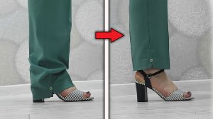 Хитрости ремонта: Как укоротить брюки с разрезами