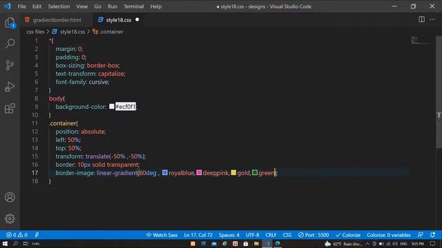 How To Create Gradient Border using Html & Css || Css Tricks