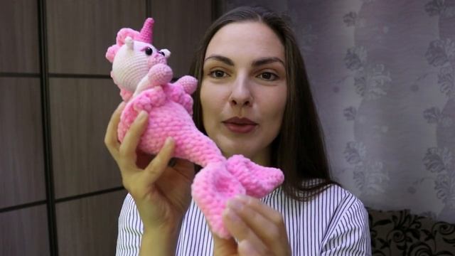 Единорог-русалка, морской единорог крючком, обзор вязаной игрушки