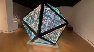 A sculpture called the Anthony James Icosahedron Portal