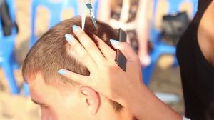 Стрижка на пляже!