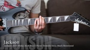 Jackson JS22 Dinky Arch Top 2 Point Tremolo Satin Black Rosewood & Blackstar ID Core Stereo 10 V2