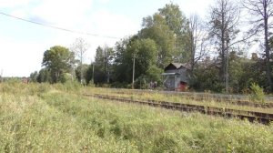 О.П.Черный Дор.Прибытие и отправление пригородного поезда Бологое-Великие Луки.