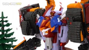 Tobot V Super Driller combine with Master V! Defeat the giant dragon and the witch! #DuDuPopTOY