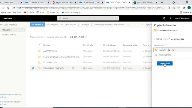 COMO COPIAR CARPETAS Y ARCHIVOS EN ONEDRIVE смотреть онлайн