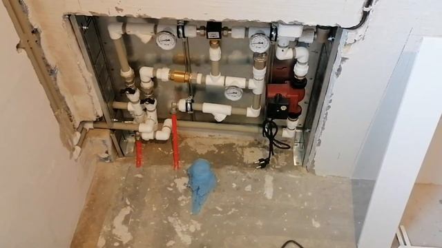 Как сделать теплый пол, водянной одноконтурный, от системы отопления
