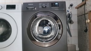 Washing Machine Gray Samsung ECO BUBBLE Service Mode Test