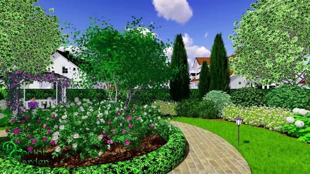 Ландшафтный дизайн участка 9 соток. смотреть онлайн