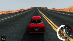 BeamNG Drive Прыжок через каньон Смерти на автомобиле (Subaru Alcyone SVX) Мод патруль!