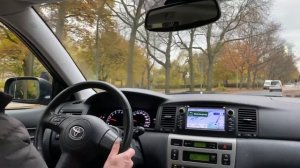 Toyota Corolla E120 2005 1,6 AT POV Test Drive Part 2