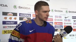 Post-Game: Russia's Yevgeni Kuznetsov chats after winning a bronze medal | #IIHFWorlds 2017