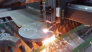 Газокислородная резка металла ЧПУ. Сталь 40мм.