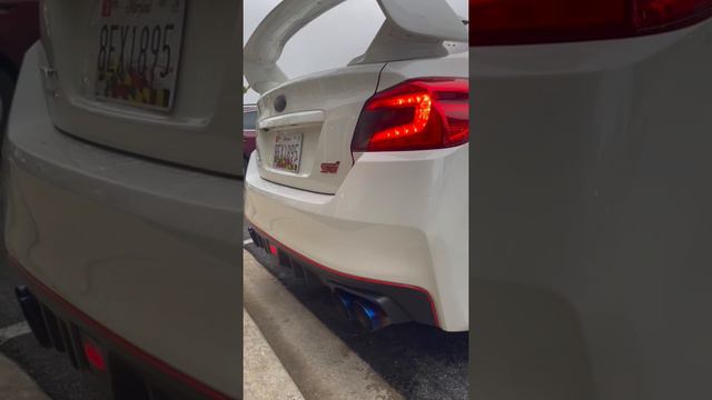 2018 Sti Remark + non resonated exhaust