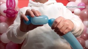 ФИГУРКИ из ШАРИКОВ цветы розы зайчик Balloon Animals FLOWERS DIY