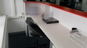 Ресепшн радиусный для фитнес клуба