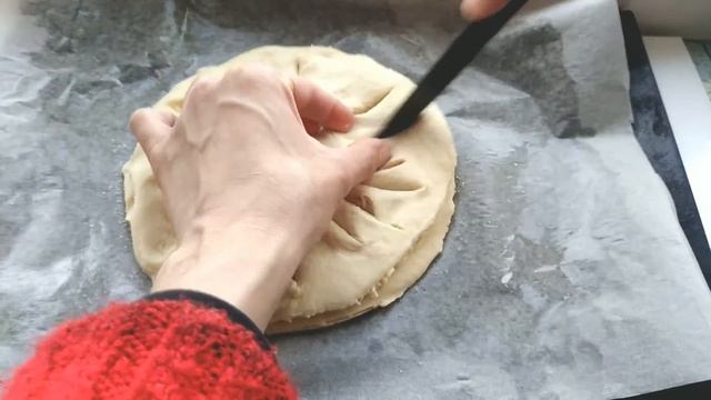 КРАСИВЫЙ Пирог ЦВЕТОК с вишней. Постный рецепт