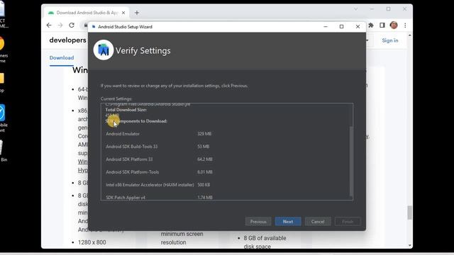 install latest android studio - chipmunk 2021.2.1