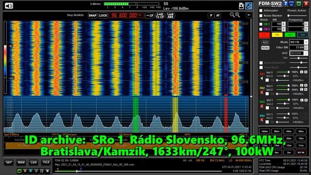 04.01.2021 11:03UTC, [Ms], SRo 1, Словакия, Radio Steiermark, Австрия, азимут 247°