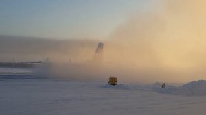 Запуск Ан-24 на севере ... Температура -54