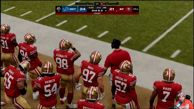 49ers vs. Lions Simulation | Playoffs | Madden 24 PS5 смотреть онлайн