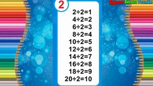 Таблица Деления на 2 - Быстрое Обучение Таблицы Деления
