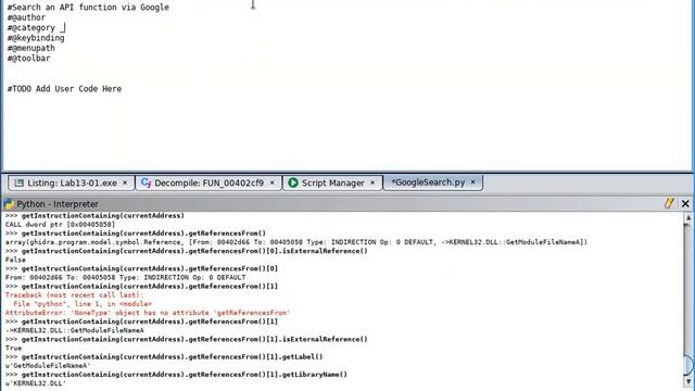 ghidra_scripts: GoogleSearch.py (to lookup function names via Google)