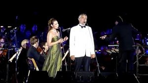 The Prayer Andrea Bocelli and Mira Awad 12 June 2011 at Masada Israel