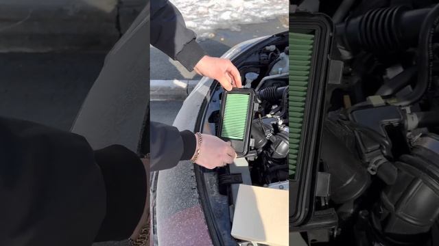 Замена воздушного фильтра на Nissan Note HE12 E-Power. смотреть онлайн