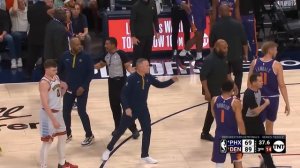 Kevin Durant pushes Nikola Jokic away from Suns huddle and gets tech in Game 5