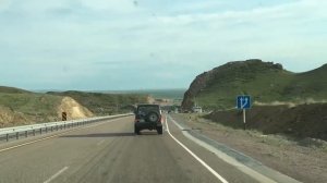 Дорога через  Малайсары – Капчагайская  трасса. Kazakhstan.  The roads. Казахстан. Lexus LX470