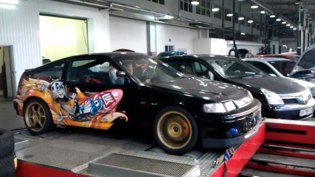 Замер мощности Honda CRX LUKOIL на диностенде смотреть онлайн