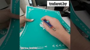 Как использовать трафареты на клеящей основе