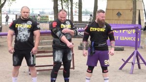 Подъем бревна 130 кг.