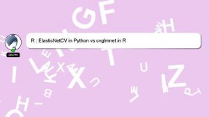 R : ElasticNetCV in Python vs cvglmnet in R