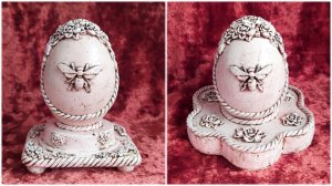 Самодельная заготовка Декор из самозастывающей глины Патинирование DIY craft blank Airdry clay decor