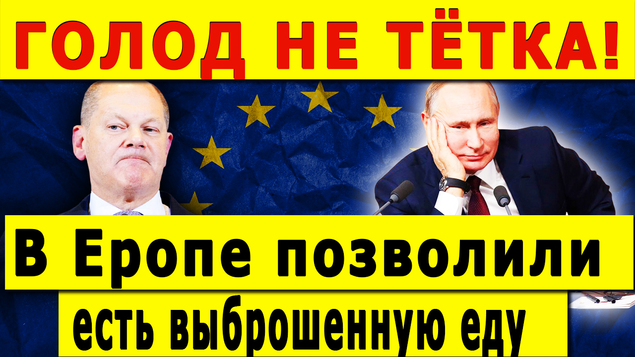 ГОЛОД НЕ ТЁТКА! В Еропе позволили есть с мусорных баков смотреть онлайн