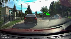 Небольшое ДТП и пример дневной съёмки 70 mai dash cam pro plus A500S