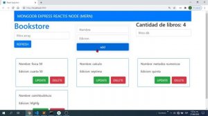 Mongodb Express  ReactJs NodeJs Actualizar Datos