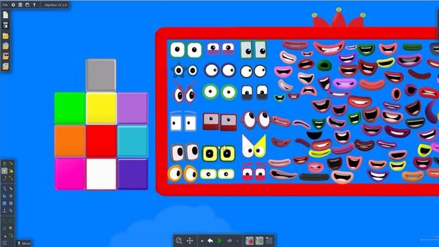 Numberblocks Puzzle Tetris Game ASMR SPACE - Numberblock 1-10 | The Floor is LAVA by Algodoo смотреть онлайн