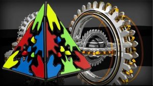 Как собрать Шестерёнчатую  пирамидку, Gear pyraminx, how to solve cube, куб гир