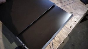 Жестяные работы . Софит из гладкого листа жести. Для карнизных свесов.