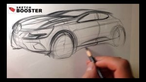 SKETCH BOOSTER - " ‘Samasung Renualt Clio Sketch"/#carsketch #cardesign＃sketch