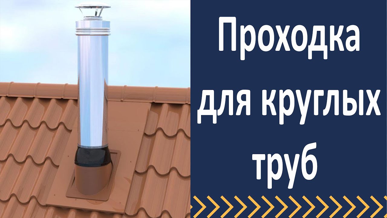 Проходной элемент piippu. Проход трубы через кровлю.