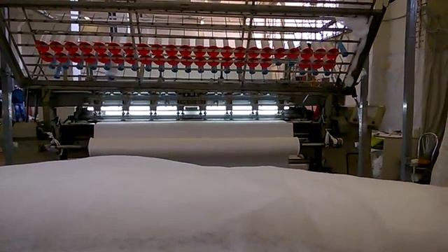 Изготовление стегальной ткани для матрасов смотреть онлайн