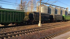 Электровоз 2ЭС4К-033 с грузовым