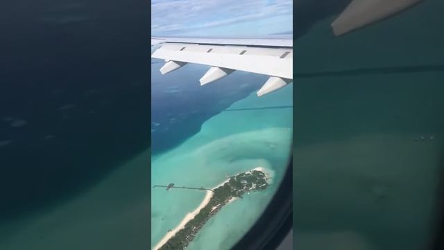 Landing in Male Airport Maldives || Aerial View Velana International Airport ||